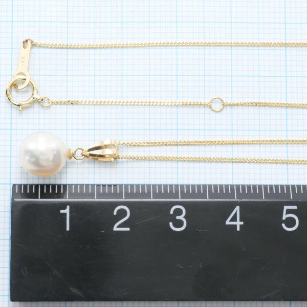 K18 Yellow Gold Pearl Necklace in Pristine Condition