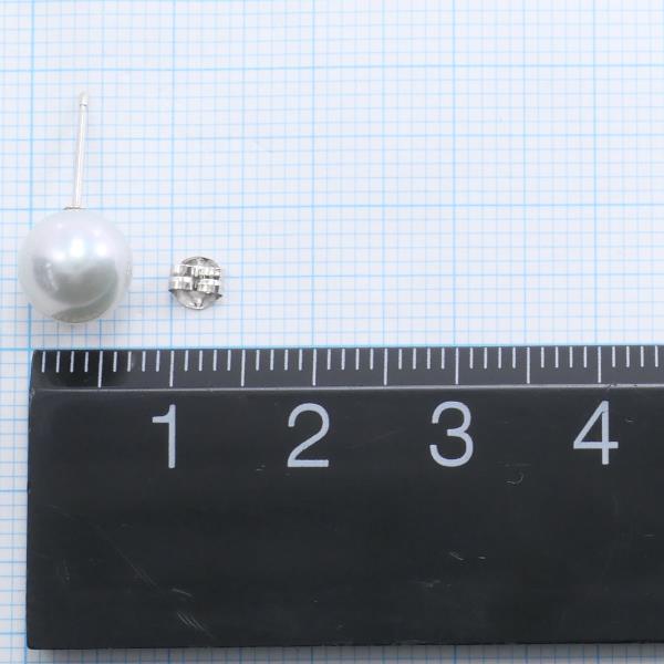 K14 White Gold Pearl Earrings in Great Condition