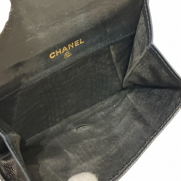 Chanel Caviar Skin Bifold Wallet A13496