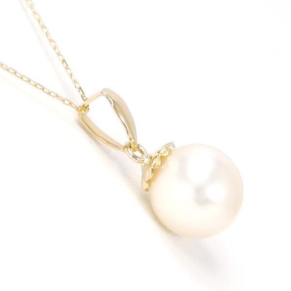 K18 Yellow Gold Pearl Necklace in Pristine Condition