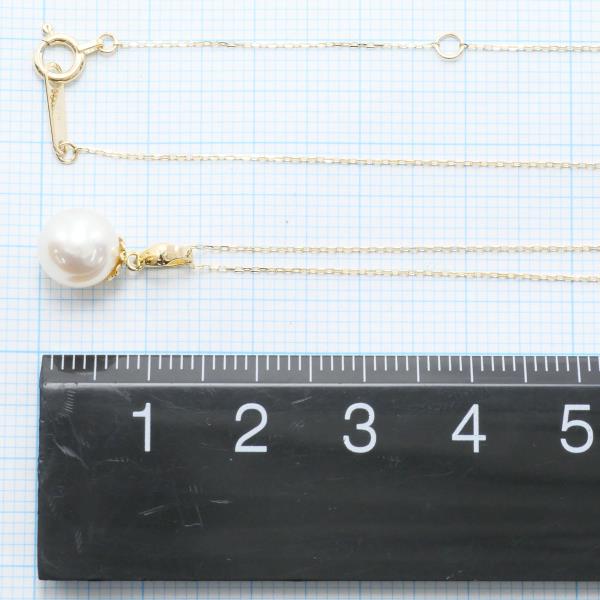 K18 Yellow Gold Pearl Necklace in Pristine Condition