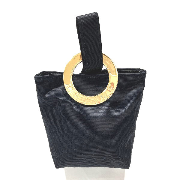 Celine Nylon Mini Handbag with Circle Hardware