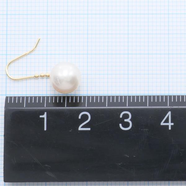 K18 Yellow Gold Pearl Earrings in Great Condition