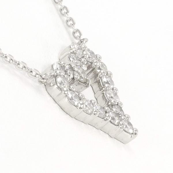 PT900 Platinum Necklace with PT850 Diamond (0.50 ct) - Approx. 41cm for Women