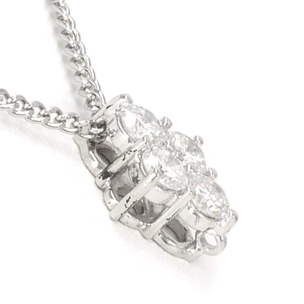 PT900 Platinum & PT850 Diamond Necklace, Approximate Weight 4.0g, Approximate Length 50cm for Women (Used)