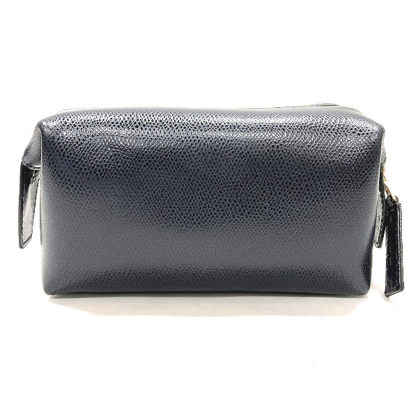 Celine Leather Pouch Navy in Good Condition