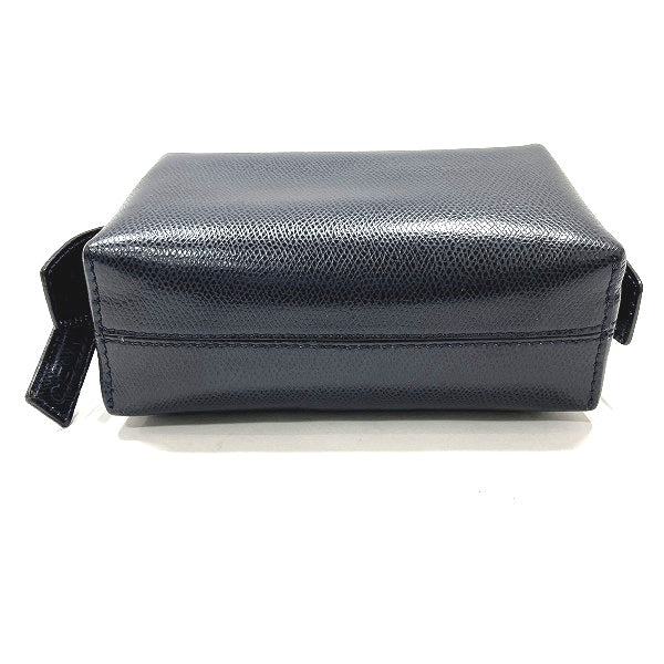 Celine Leather Pouch Navy in Good Condition