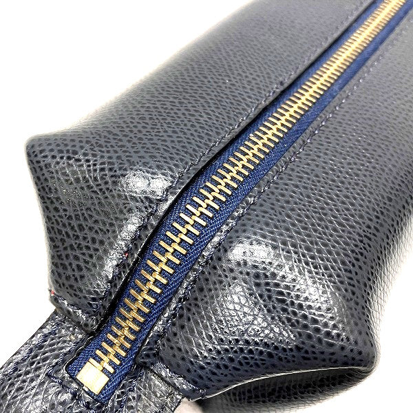 Celine Leather Pouch Navy in Good Condition