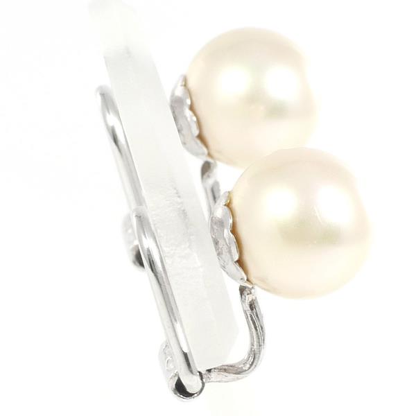 Silver Imitation Pearl Earrings, 3.3g, 925 Silver in Great Condition