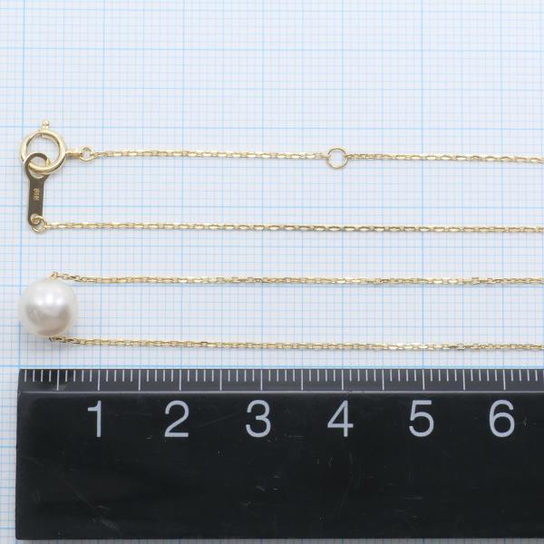 K18 Yellow Gold Pearl Necklace in Pristine Condition