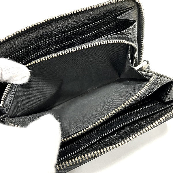 Coach Leather Zip-Around Long Wallet F76517 in Good Condition