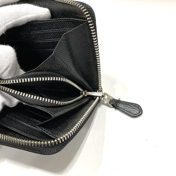 Coach Leather Zip-Around Long Wallet F76517 in Good Condition