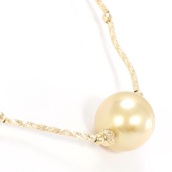 Ladies' 18K Yellow Gold & Pearl Necklace with Durable Magnetic Alloy, Approx. Weight 6.6g, Length ~40cm