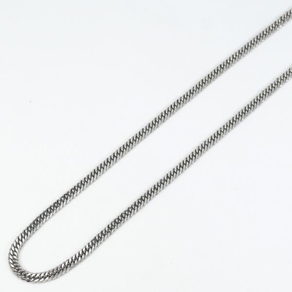 "PT850 Platinum Necklace Approx. 40cm - Happy plane Double, Total Weight approx. 12.1g for Men" in Excellent Condition