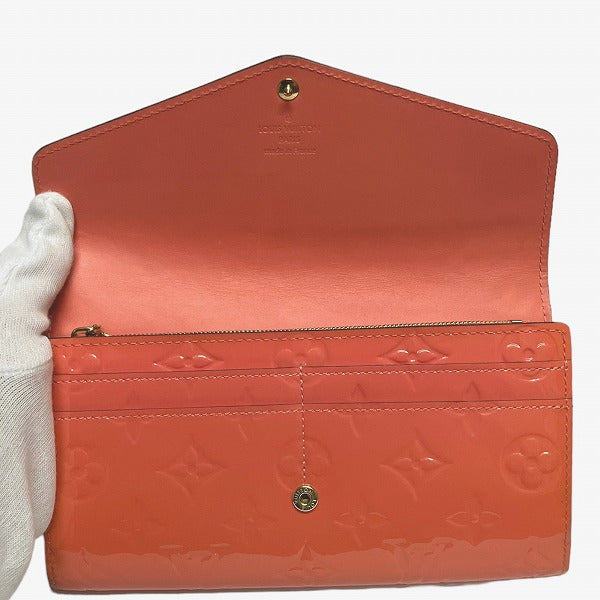 Louis Vuitton Portefeuille Sarah Leather Long Wallet M90208 in Excellent condition