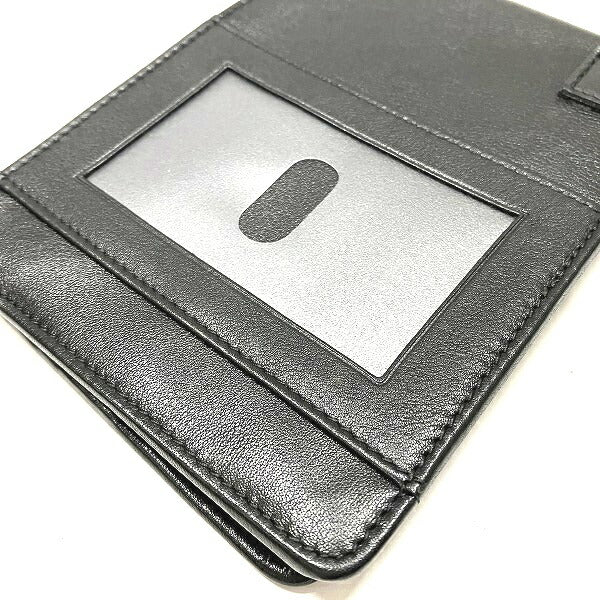 Salvatore Ferragamo Leather Black Neck Strap Wallet