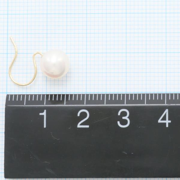 K18 Yellow Gold Pearl Earrings in Great Condition