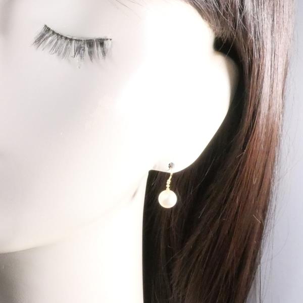 K18 Yellow Gold Pearl Earrings