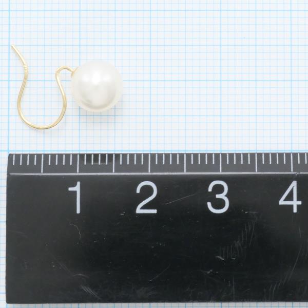 K18 Yellow Gold Pearl Earrings in Great Condition