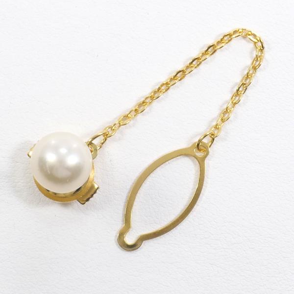 K18 Yellow Gold Pearl Pin Brooch