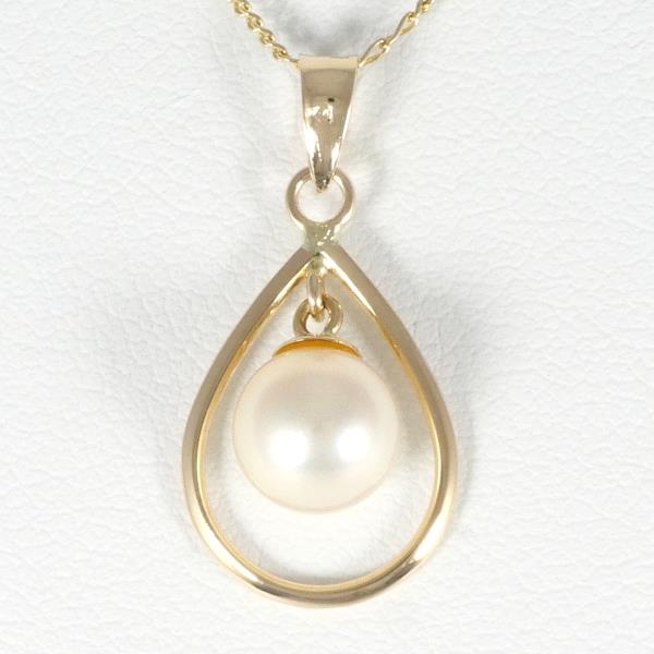 14K Yellow Gold Pearl Necklace