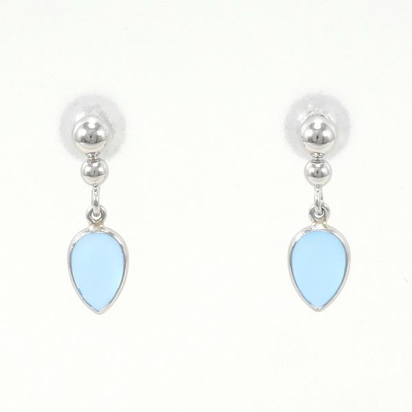 PT900 Platinum Earrings with Gemstones in Pristine Condition