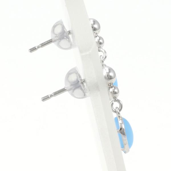 PT900 Platinum Earrings with Gemstones in Pristine Condition