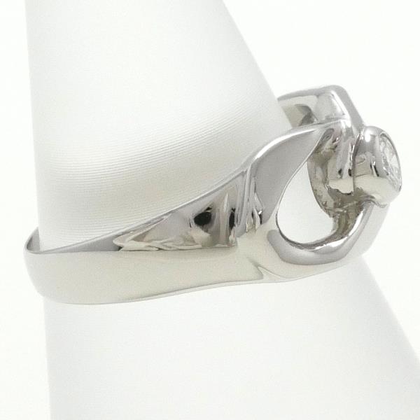 Platinum PT900 Diamond 0.13ct Ring Size 11.5, Total Weight Approximately 5.7g for Women