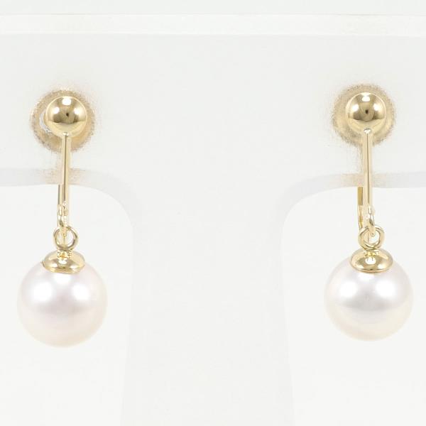 K18 Yellow Gold Pearl Earrings