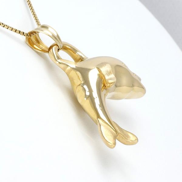 K18 18K Yellow Gold Necklace (Weight approx. 7.6g, Length approx. 46cm)