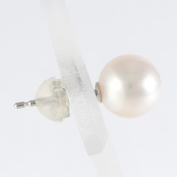 PT900 Platinum Pearl Earrings in Excellent Condition