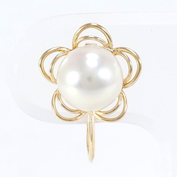 K18 Yellow Gold Pearl Earring (Single) in Excellent Condition