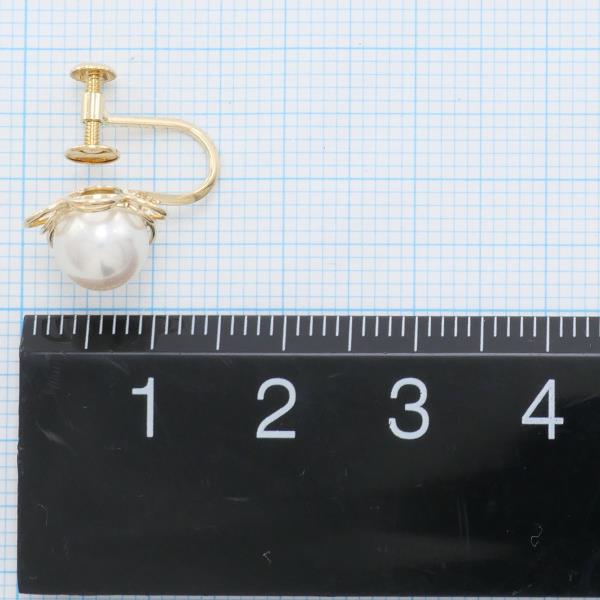 K18 Yellow Gold Pearl Earring (Single) in Excellent Condition