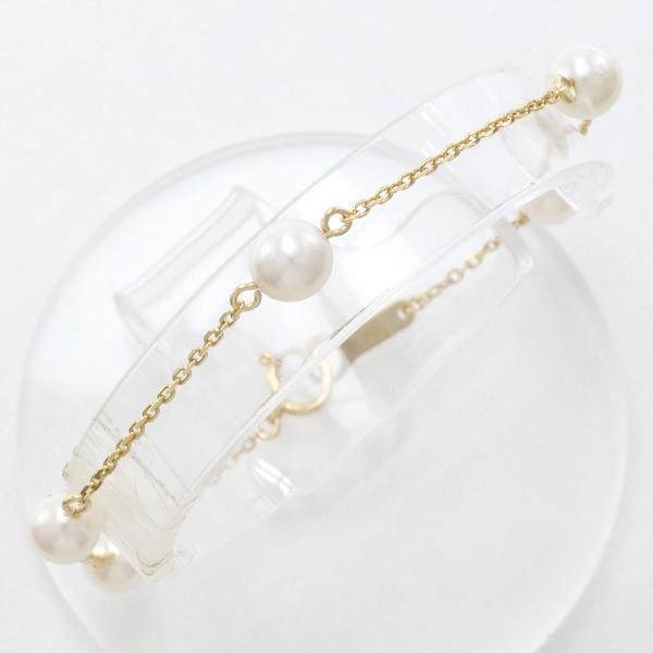 K18 Yellow Gold Pearl Bracelet 18cm