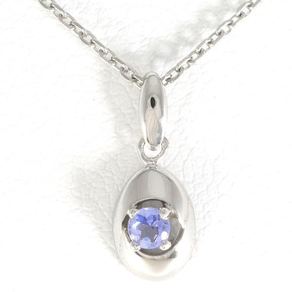 ELLE PT900 PT850 Tanzanite Necklace in Excellent Condition