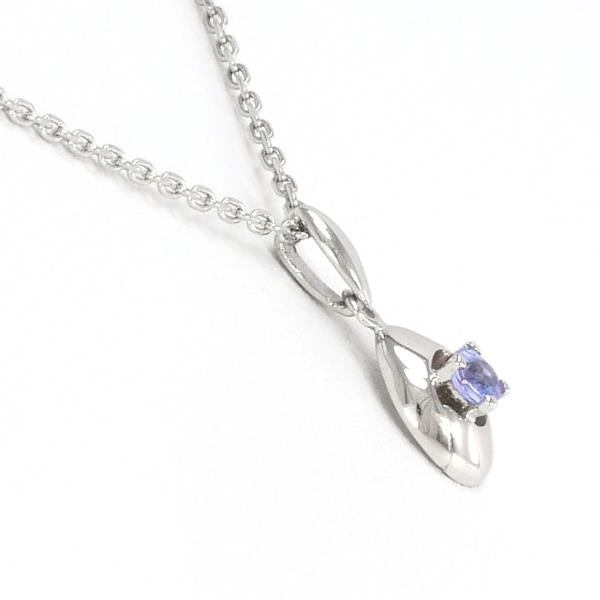 ELLE PT900 PT850 Tanzanite Necklace in Excellent Condition