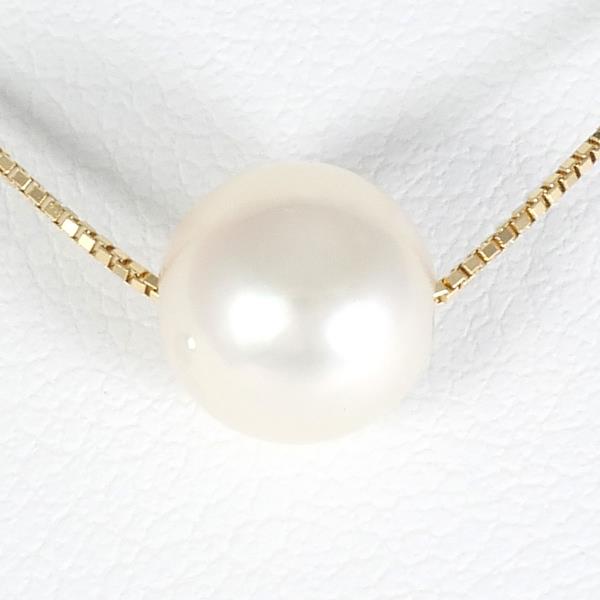 K18 Yellow Gold Pearl Necklace in Pristine Condition