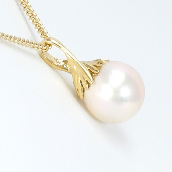 K18 18K Yellow Gold Necklace, Pearl Gemstone, Total weight approx. 4.6g, approx. 39cm, Ladies' Gold Jewelry