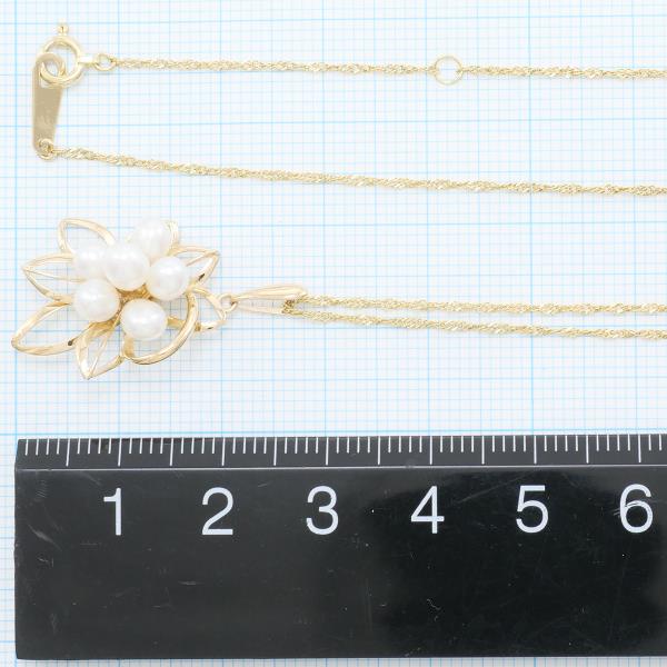 K18 Yellow Gold Pearl Necklace in Pristine Condition