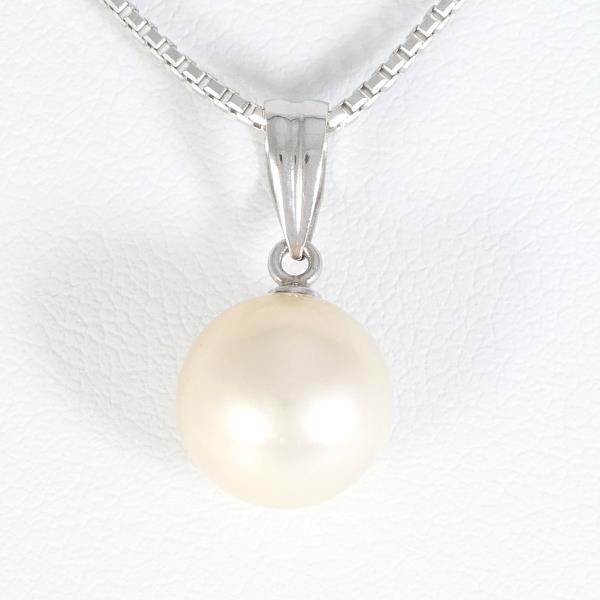 PT900 Platinum PT850 Necklace Pearl in Excellent Condition