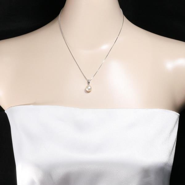 PT900 Platinum PT850 Necklace Pearl in Excellent Condition