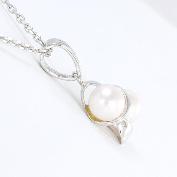 PT900 PT850 Platinum Pearl Necklace in Pristine Condition