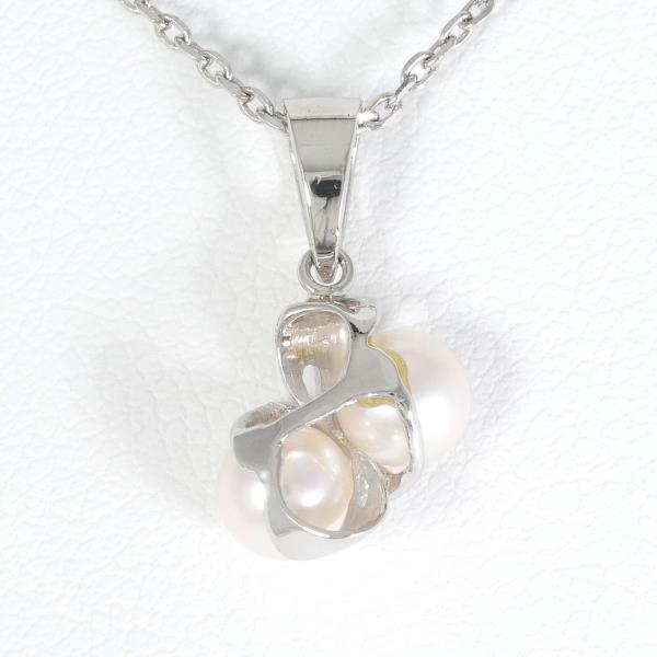 PT900 PT850 Platinum Pearl Necklace in Pristine Condition