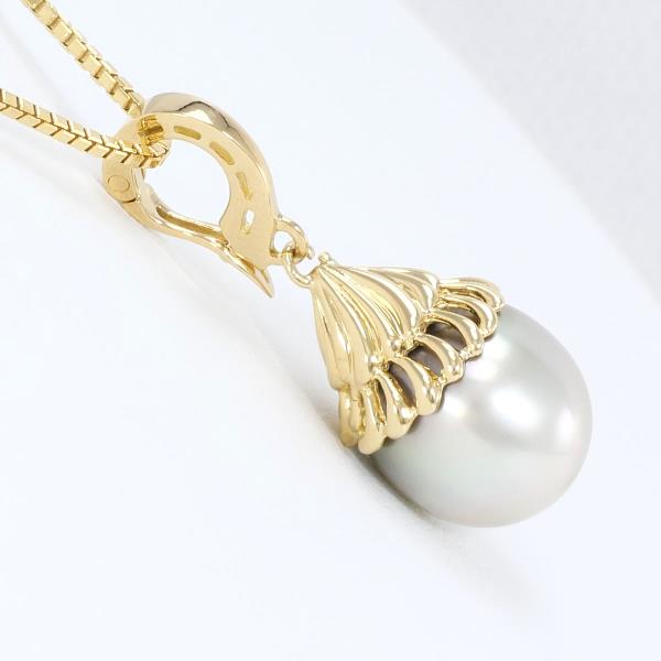 K18 Yellow Gold Necklace with Pearls, Total Weight Approximately 8.8g, Size Approximately 40cm, For Women