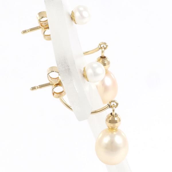 K18 Yellow Gold Pearl Earrings