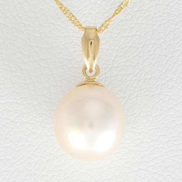 K18 Yellow Gold Pearl Necklace in Pristine Condition