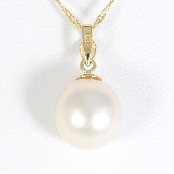 K18 Yellow Gold Pearl Necklace in Pristine Condition