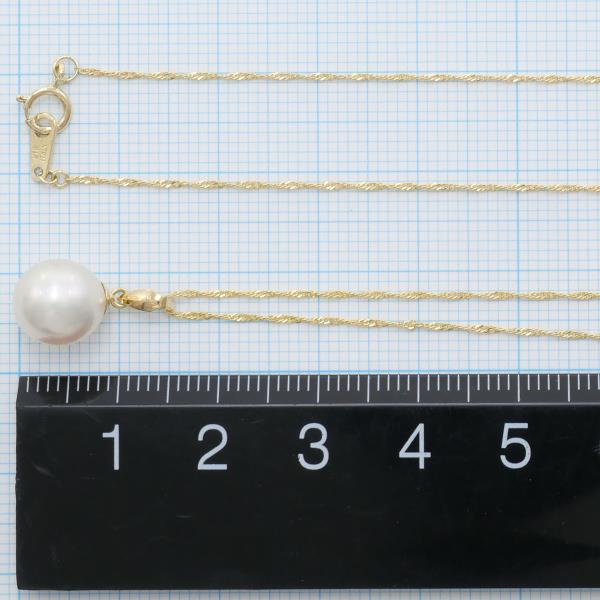 K18 Yellow Gold Pearl Necklace in Pristine Condition