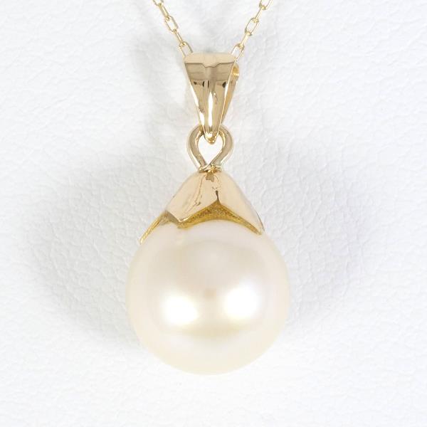 K18 Yellow Gold Pearl Necklace in Pristine Condition