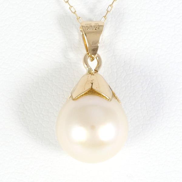 K18 Yellow Gold Pearl Necklace in Pristine Condition